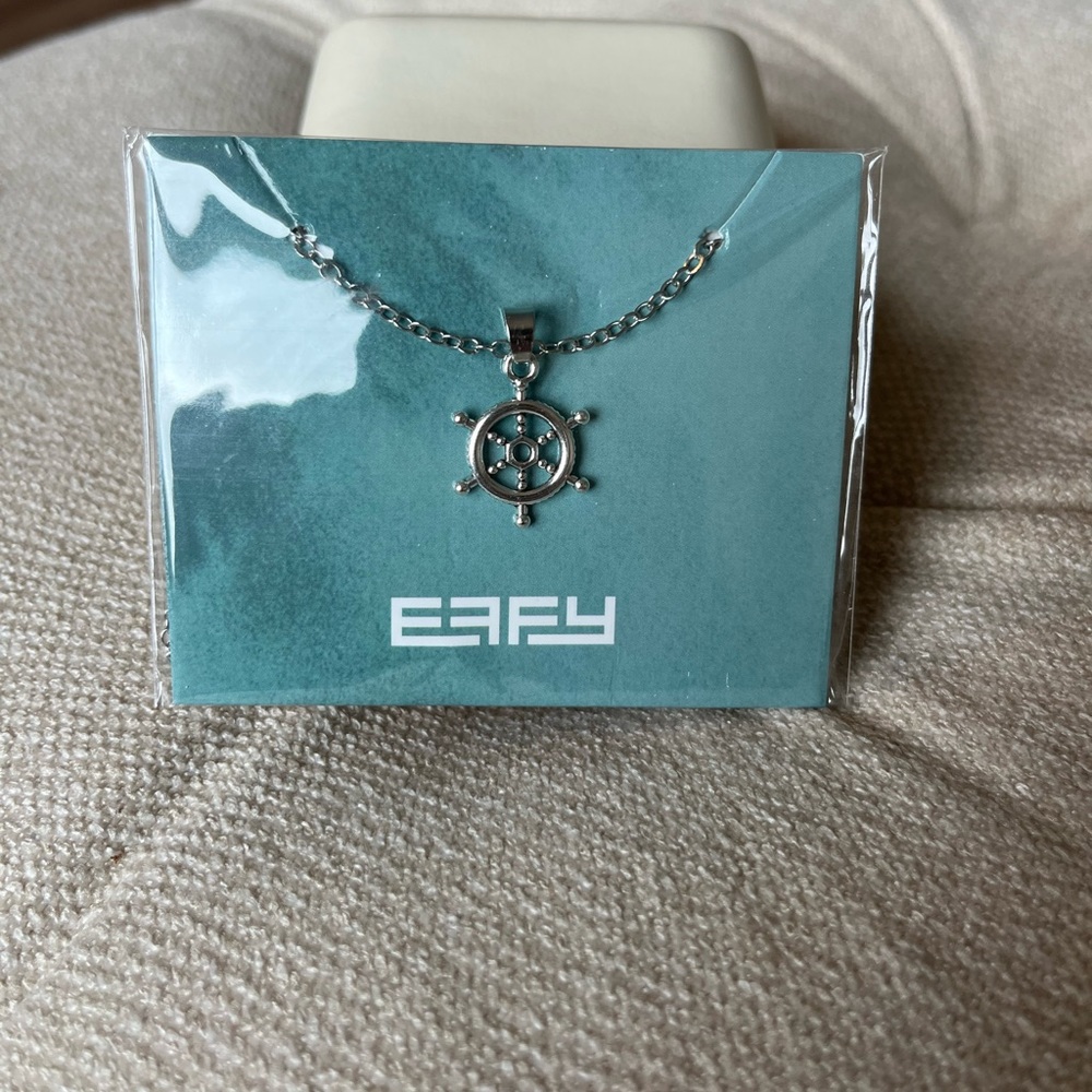 Ship’s wheel Long Necklace